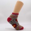 Женские короткие шерстяные носки с красным цвектом