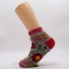Женские короткие шерстяные носки с красным цвектом