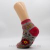 Женские короткие шерстяные носки с красным цвектом